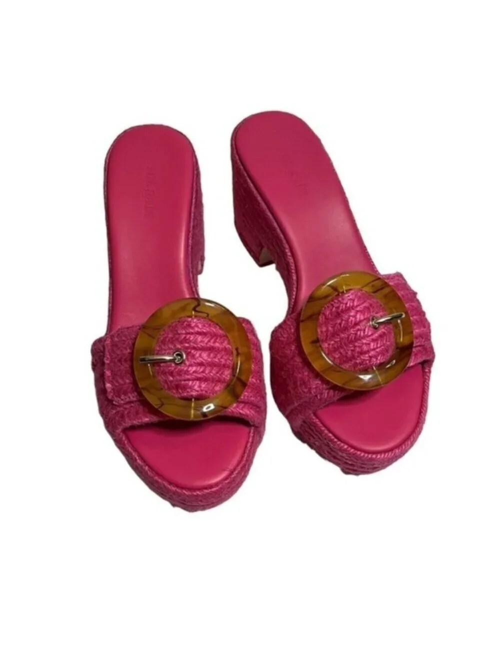 Cult Gaia Cleia Platform Sandal in Qajar Rose, Size: 7